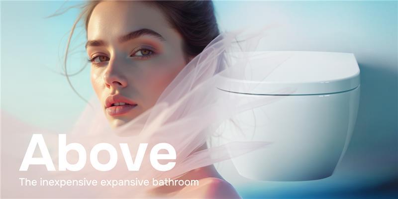 Above: the inexpensive expansive bathroom