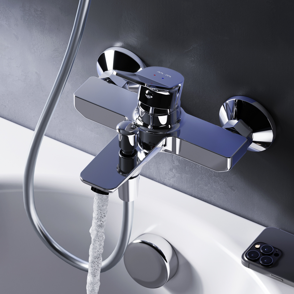 F85A10000 Single-lever bath and shower mixer
