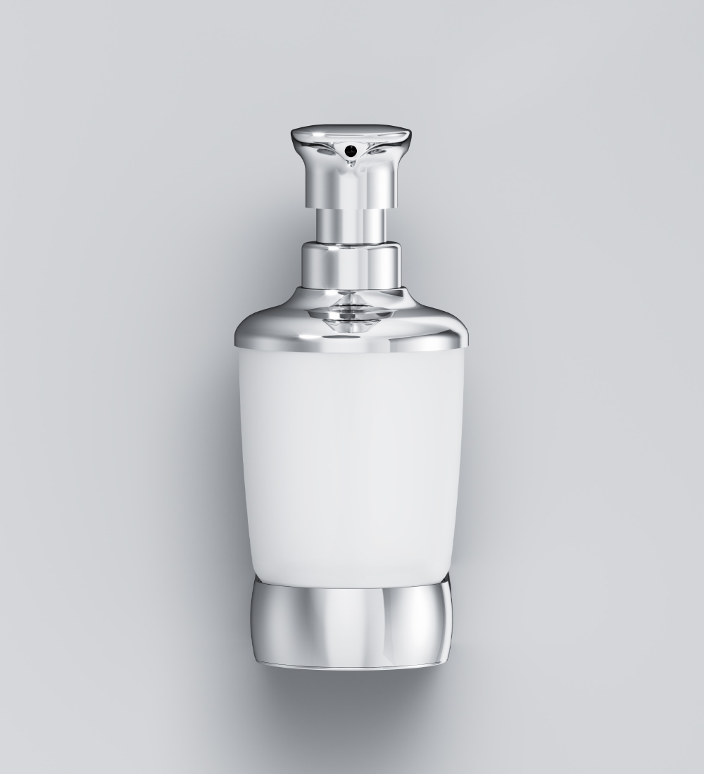 A3036900 Glass soap dispenser with holder