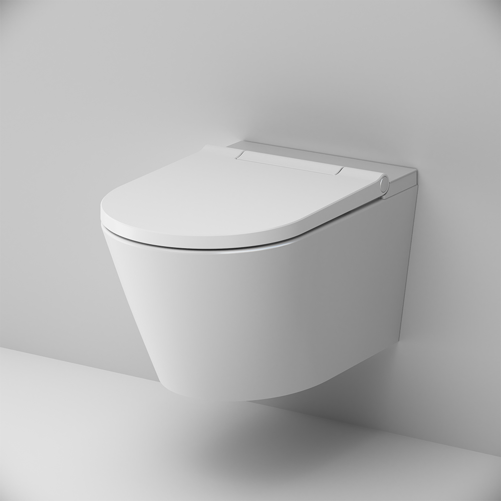 CCCIB1700SC FlashClean (rimless) wall-mounted toilet with electronic e-bidet seat