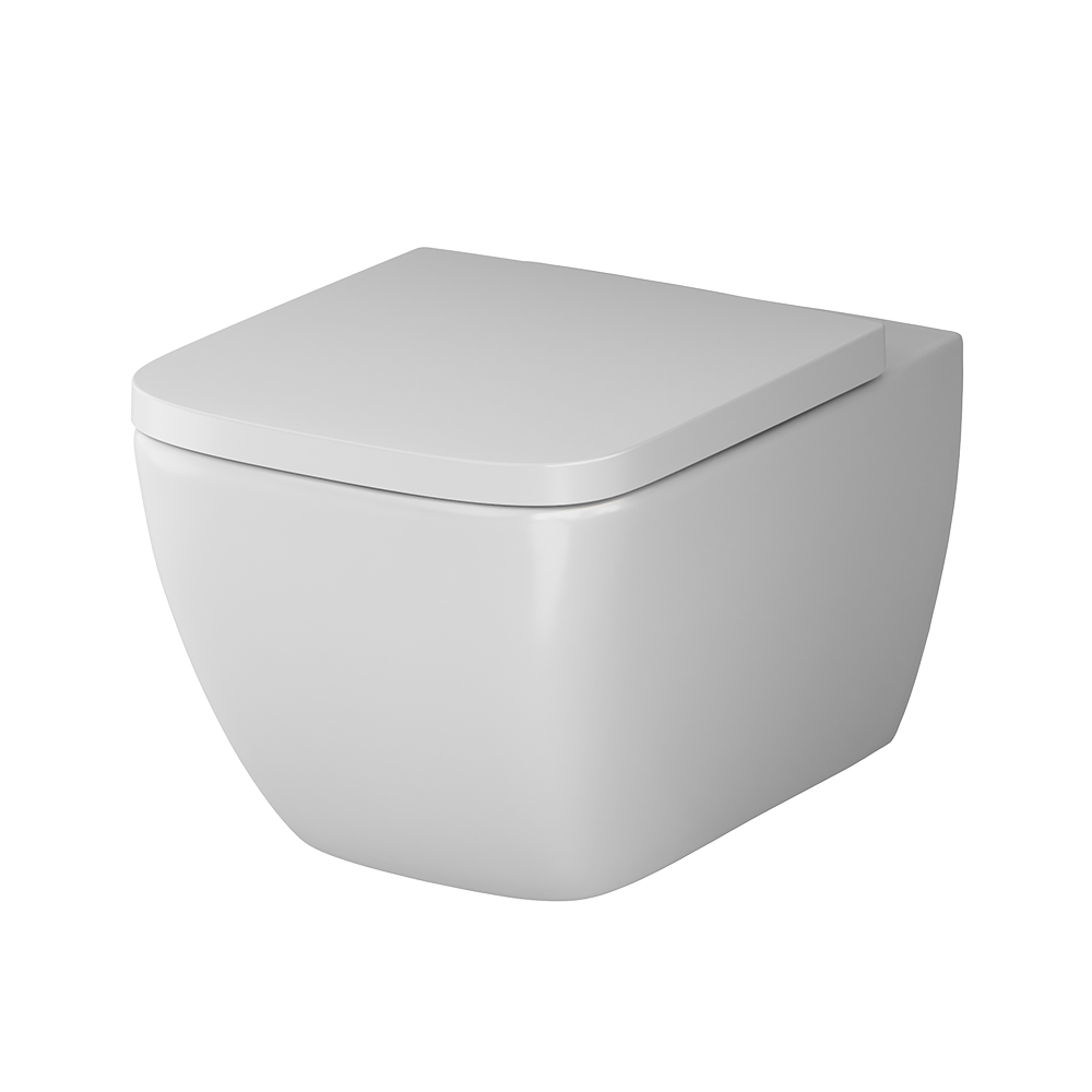 CGA1700SCE FlashClean (rimless) wall-mounted toilet with soft-closing seat cover with EasyClean coating