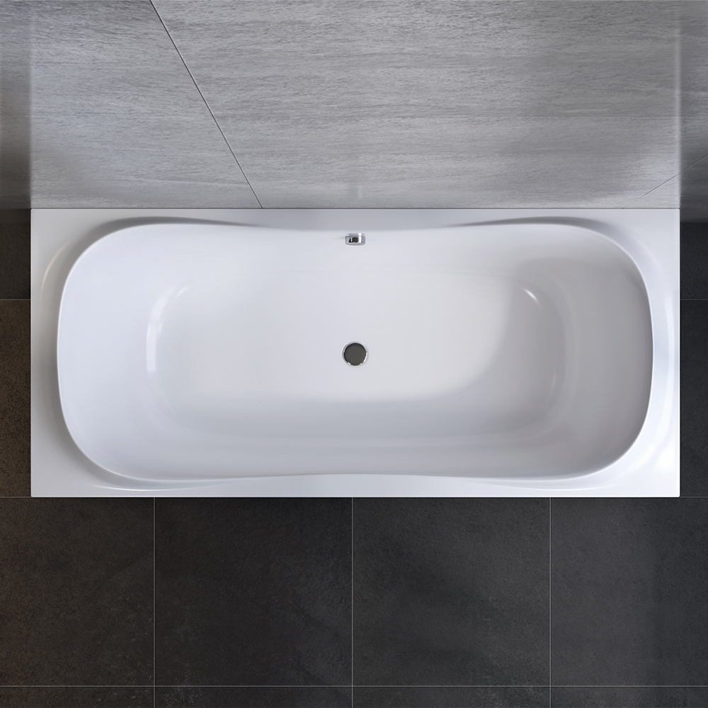 W30A-180-080W-A Acrylic bathtub 180x80 cm