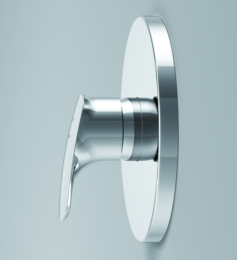 F71A75000 Single-lever shower mixer for concealed installation