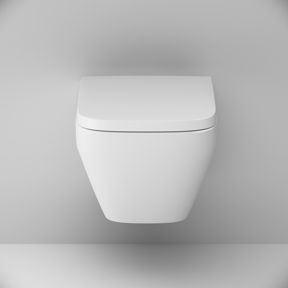 CSB1700MBSC FlashClean (rimless) wall-mounted toilet with soft-closing seat cover