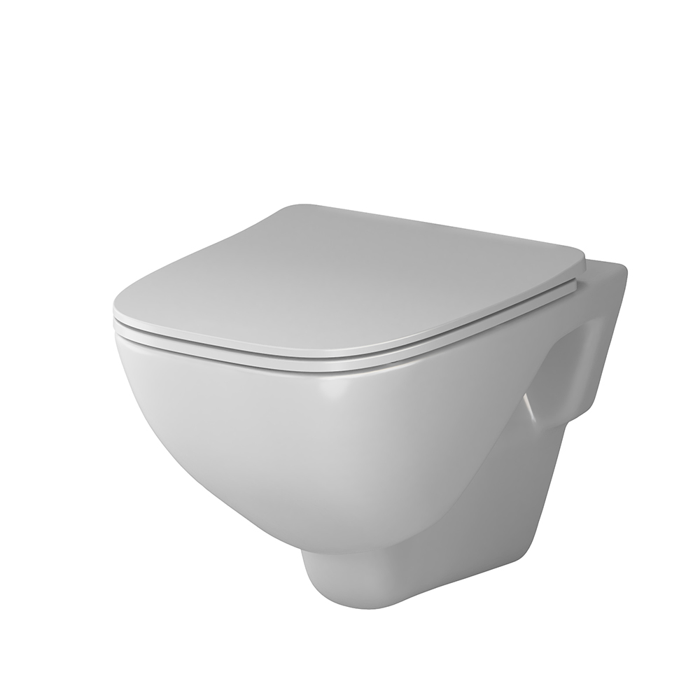 CXA1700SC FlashClean (rimless) wall-mounted toilet with soft-closing seat cover