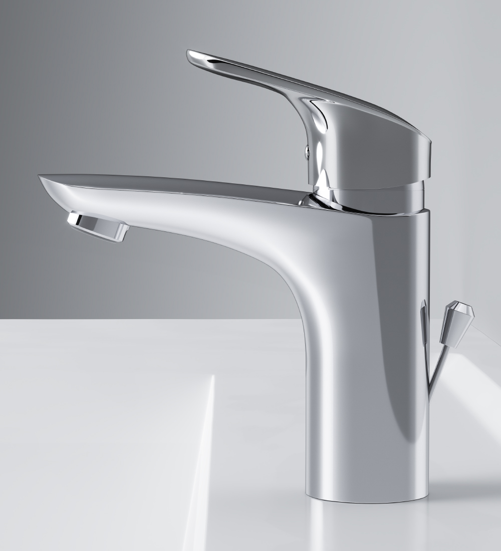 F8092100 Single-lever basin mixer with waste set