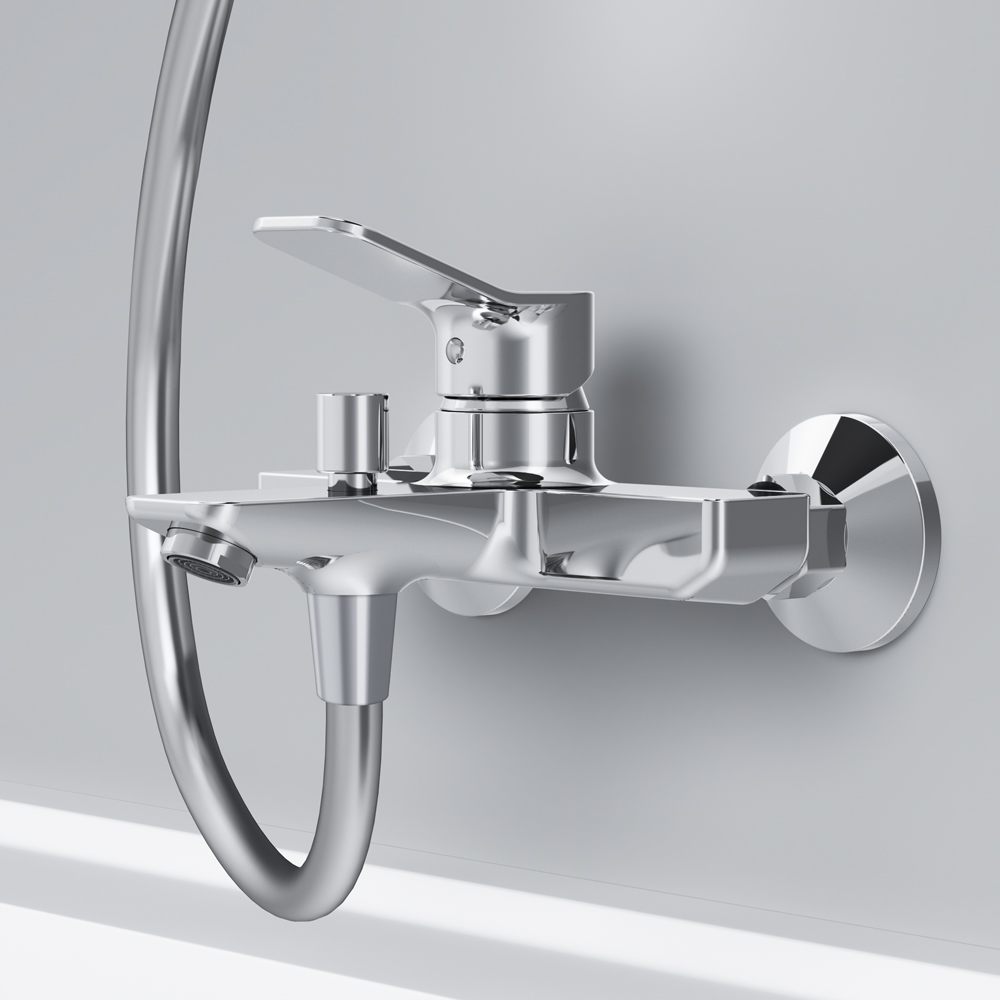 F85A10000 Single-lever bath and shower mixer