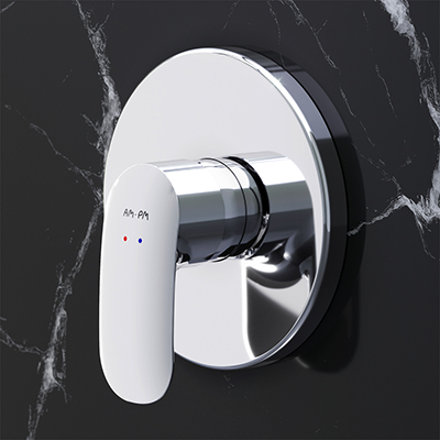 Single-lever shower mixer for concealed installation